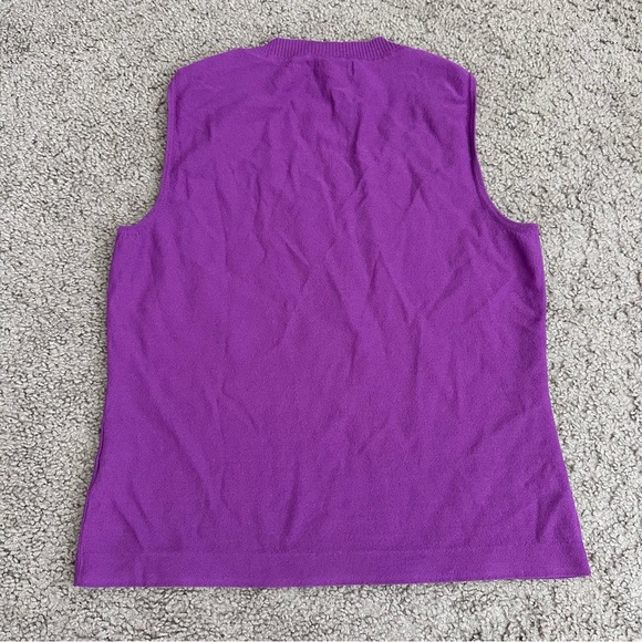 Jones New York Collection Purple Sleeveless Knit Tank Top Shirt Womens S - Picture 10 of 11
